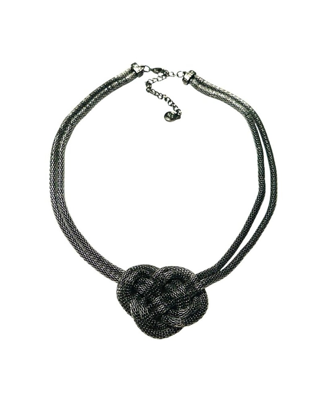 Vera Wang 21" Black Mesh Knot Necklace